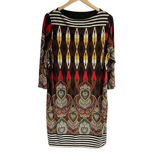Annalee + Hope XL Multicolored Half Sleeve Sheath Dress